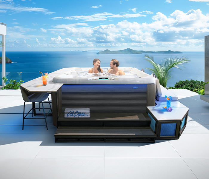 Calspas hot tub being used in a family setting - Union City